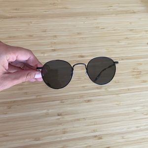 Garrett Leight Black Tortoise Wilson Sunglasses